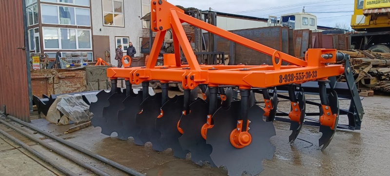 Борона дисковая навесная БДН 2,4х2Н с амортизаторами катка, 14 рабочих органов купить в Тамбове – «БДН-АгроКубань», 3